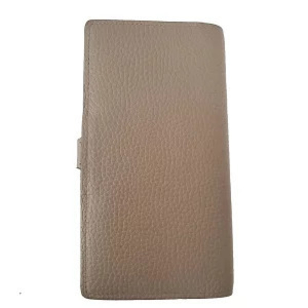 Louis Vuitton Bi Vertical Leather Taurillon Galet Long LV Wallet Black